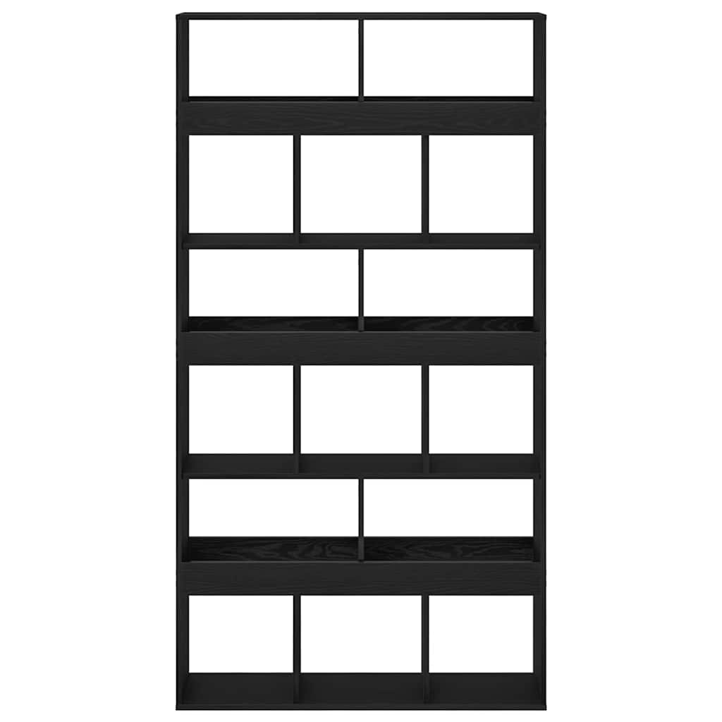 Ormarić za knjige 2 pcs Crni hrast 100 x 33 x 93.75 cm