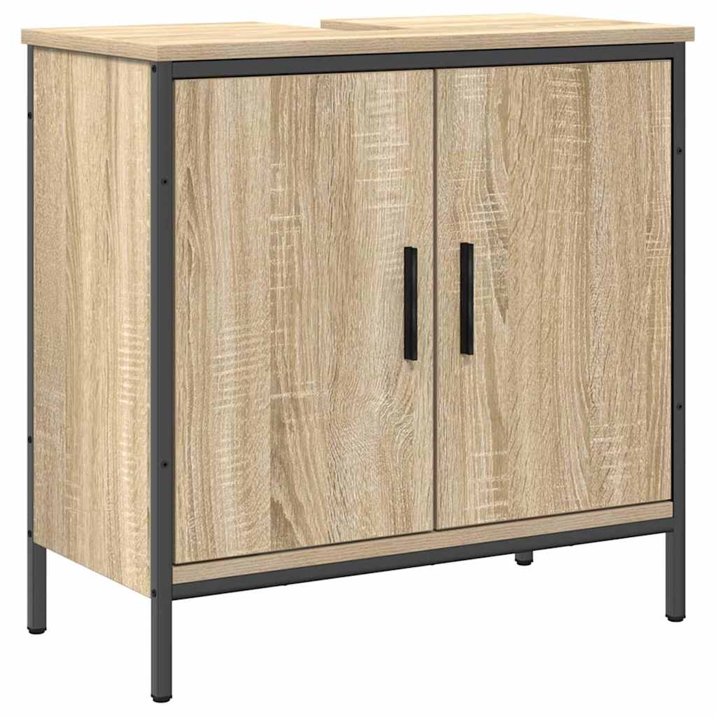 Set namještaja za kupaonicu Zidne 2 pcs Smeđa Konstruirano drvo