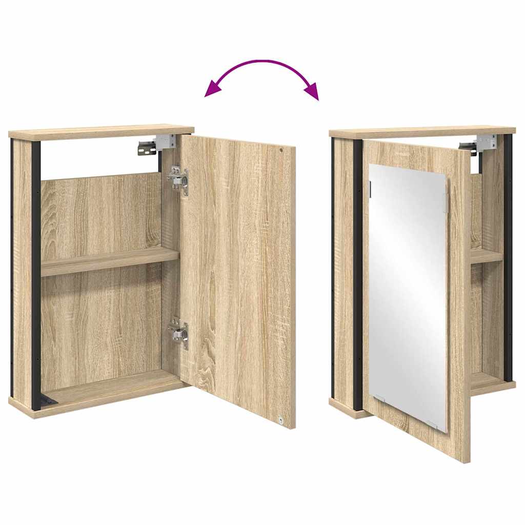 Set namještaja za kupaonicu Zidne 2 pcs Smeđa Konstruirano drvo