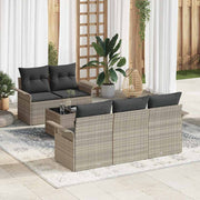 Set sofe s jastukom 6 pcs Svijetlo siva poliratan