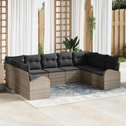 Set sofe s jastukom 9 pcs Siva Poli Ratan