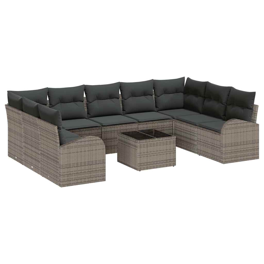 Set sofe s jastukom 10 pcs Siva Poli Ratan