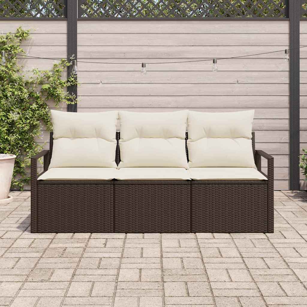 Set sofe 3 pcs Smeđa poliratan