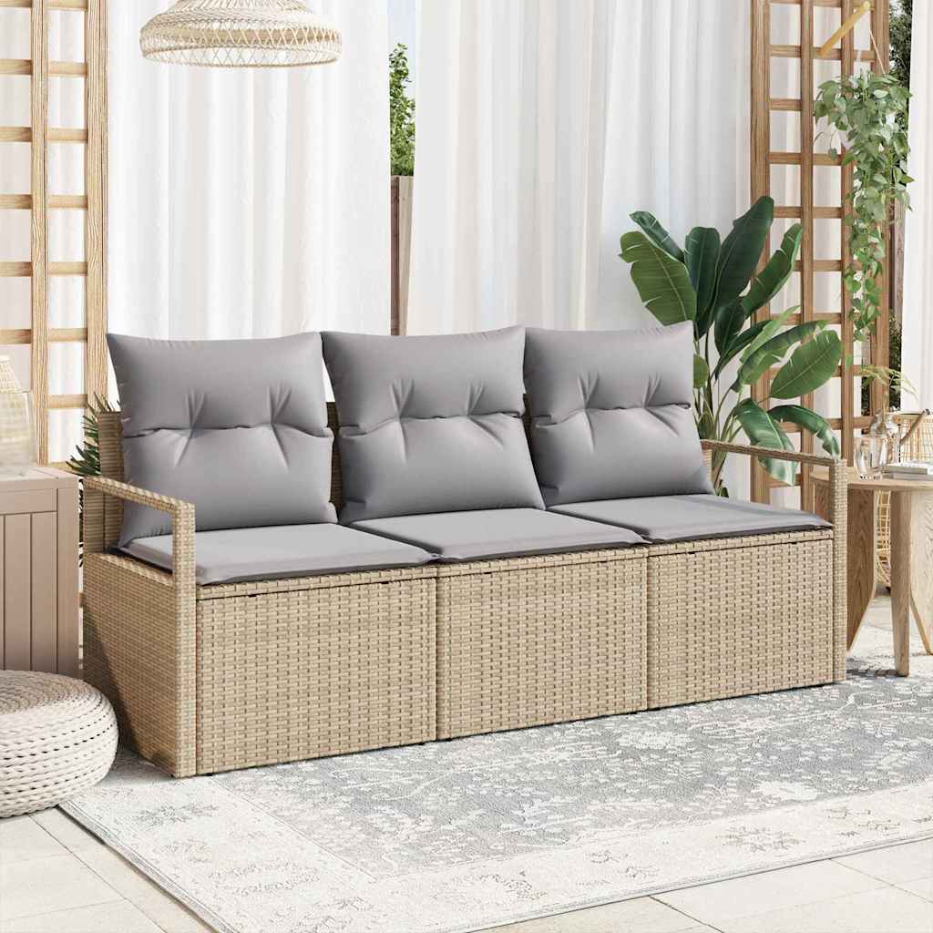 Set sofe 3 pcs Bež poliratan