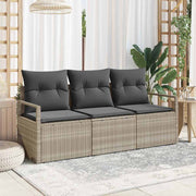 Set sofe 3 pcs Svjetlosiva poliratan