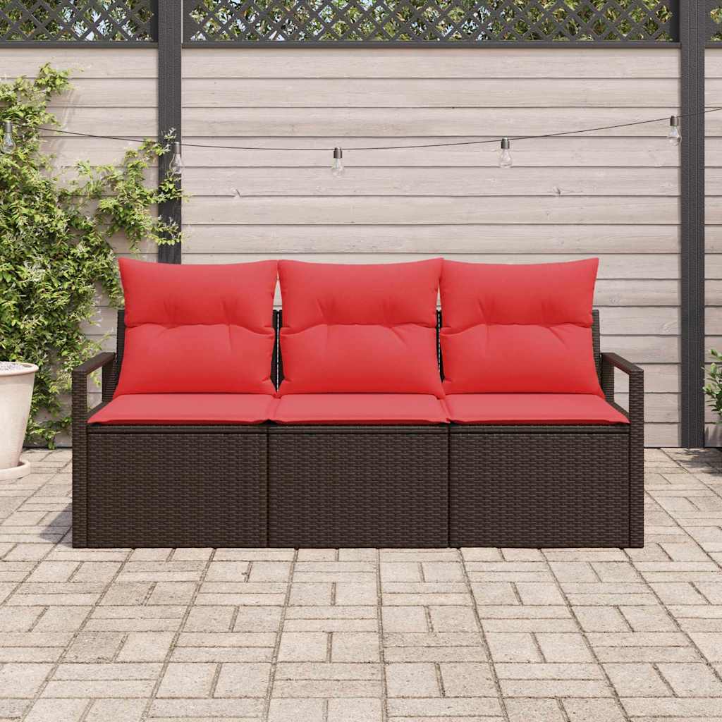 Set sofe 3 pcs Smeđa poliratan