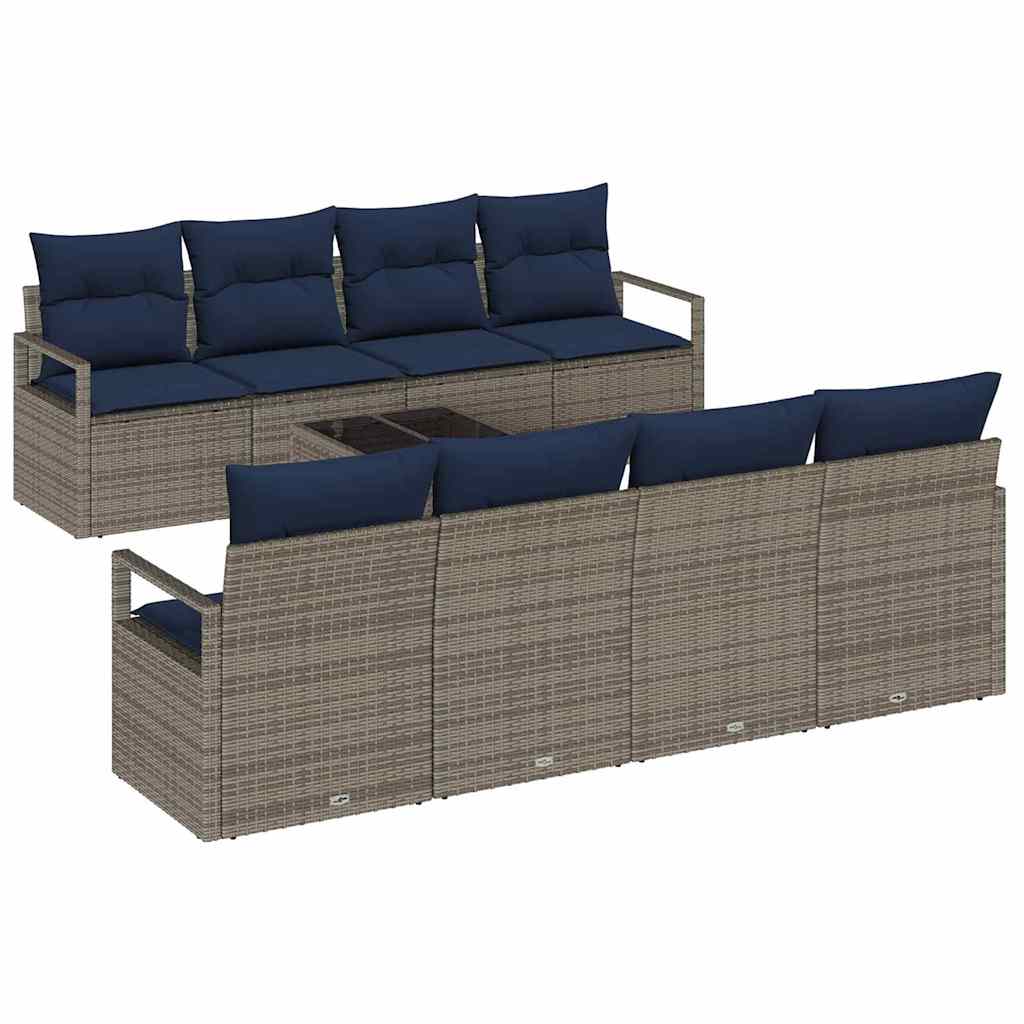 Set sofe s jastukom 7 pcs Siva i plava poliratan