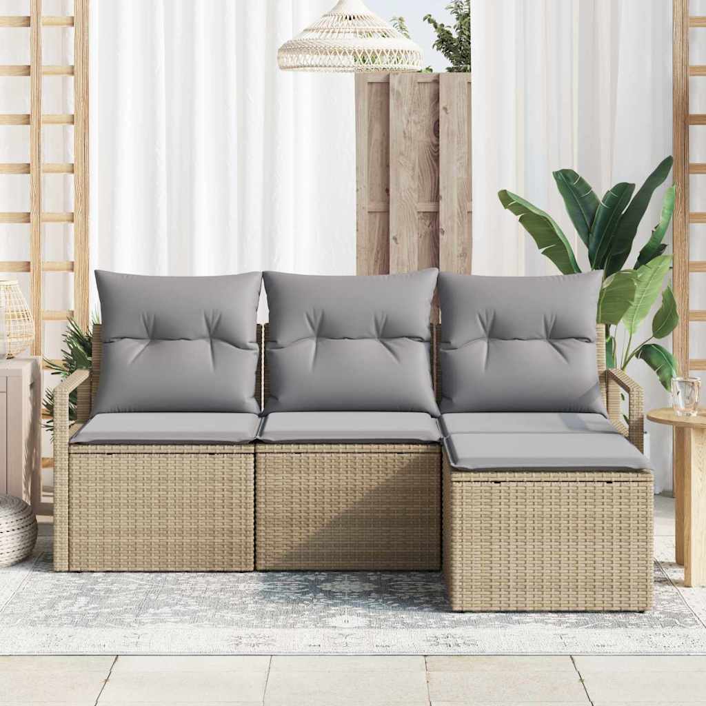 Set sofe 4 pcs Bež poliratan