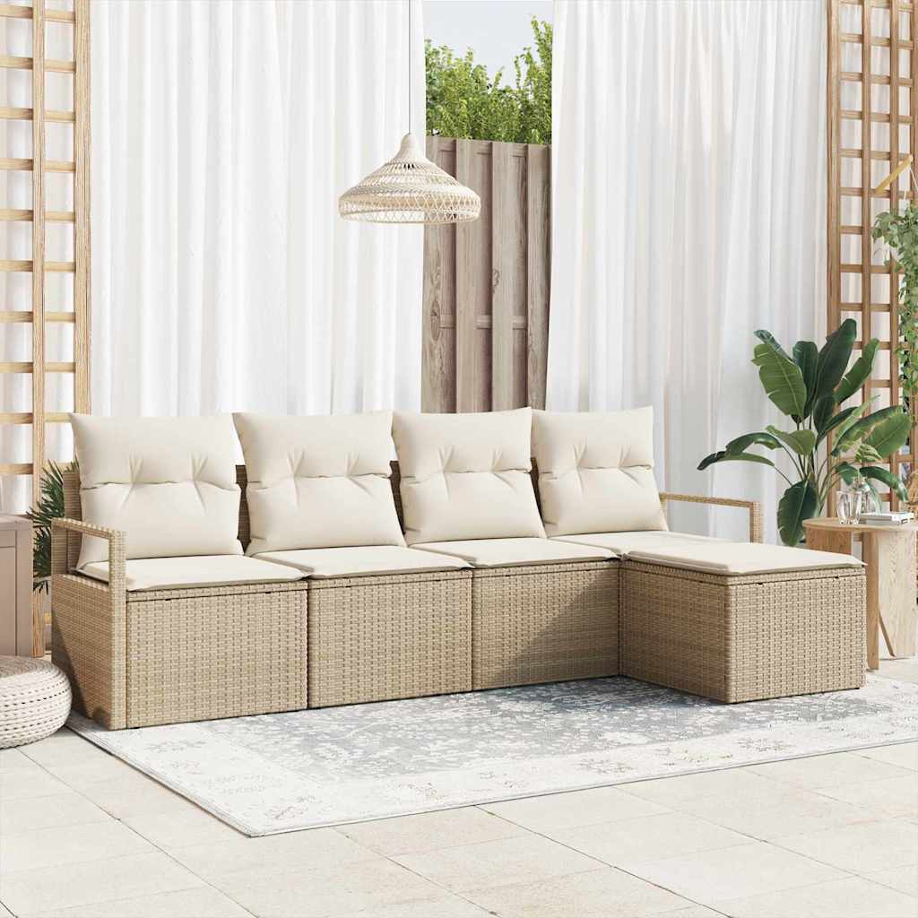 Set sofe 5 pcs Bež poliratan