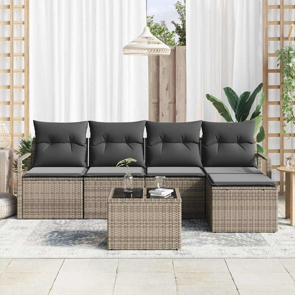 Set sofe s jastukom 6 pcs Siva poliratan