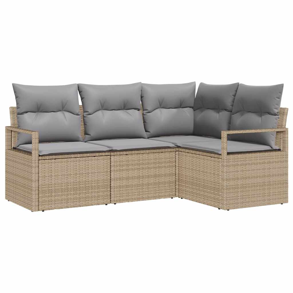 Set sofe 4 pcs Bež poliratan