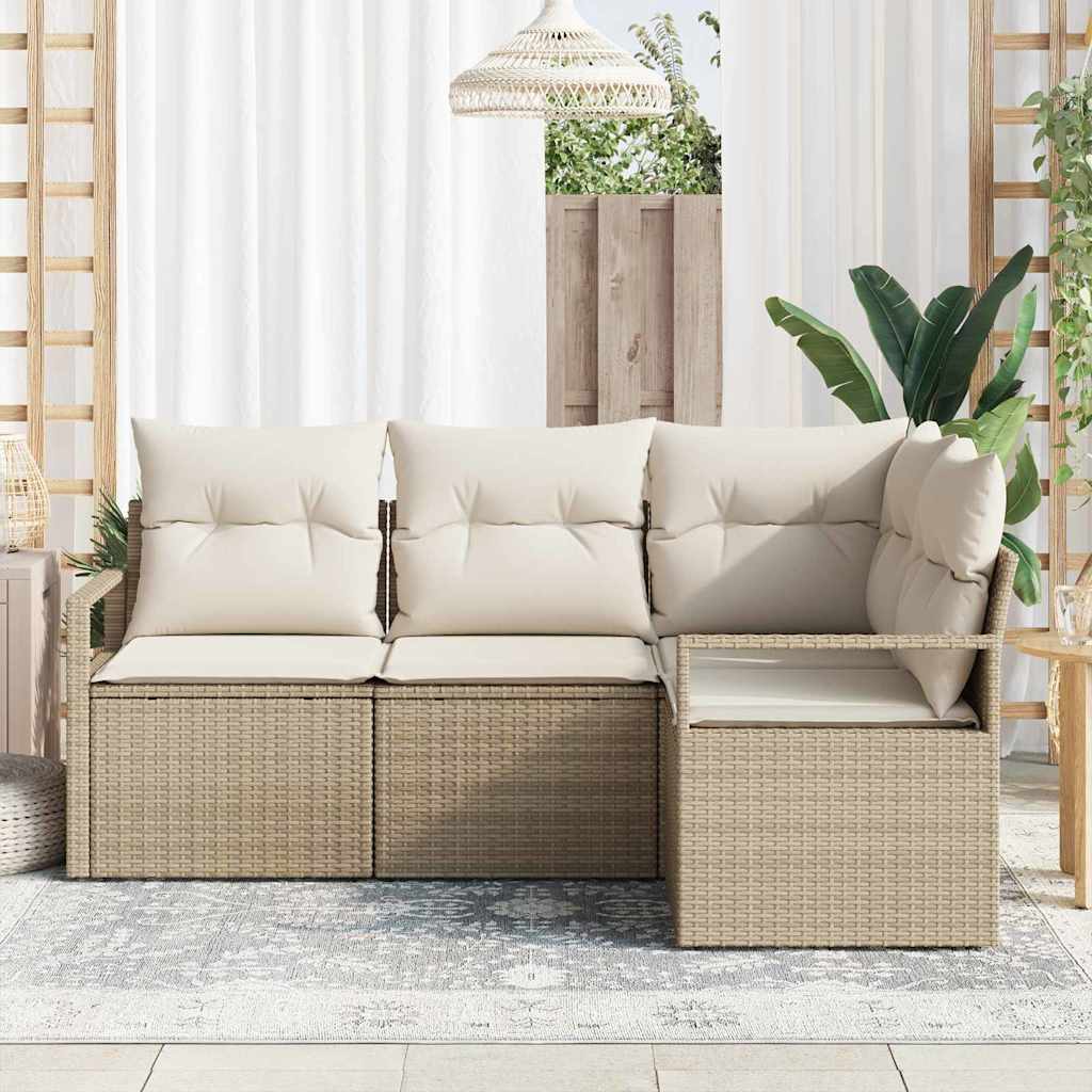 Set sofe 4 pcs Bež poliratan