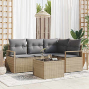 Set sofe 5 pcs Bež poliratan