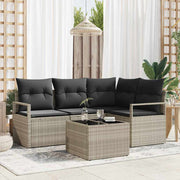 Set sofe 5 pcs Svjetlosiva poliratan