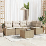 Set sofe 6 pcs Bež poliratan