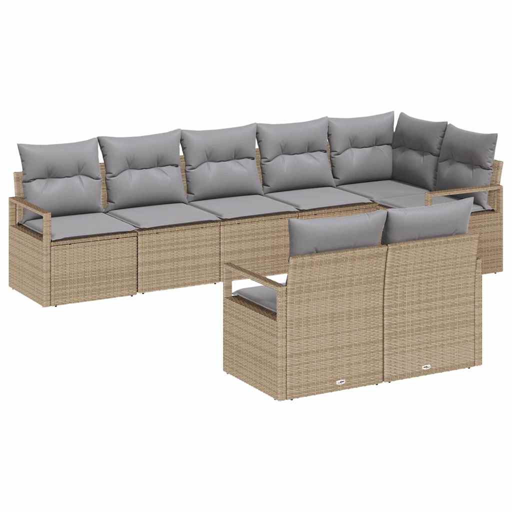 Set sofe 8 pcs Bež poliratan
