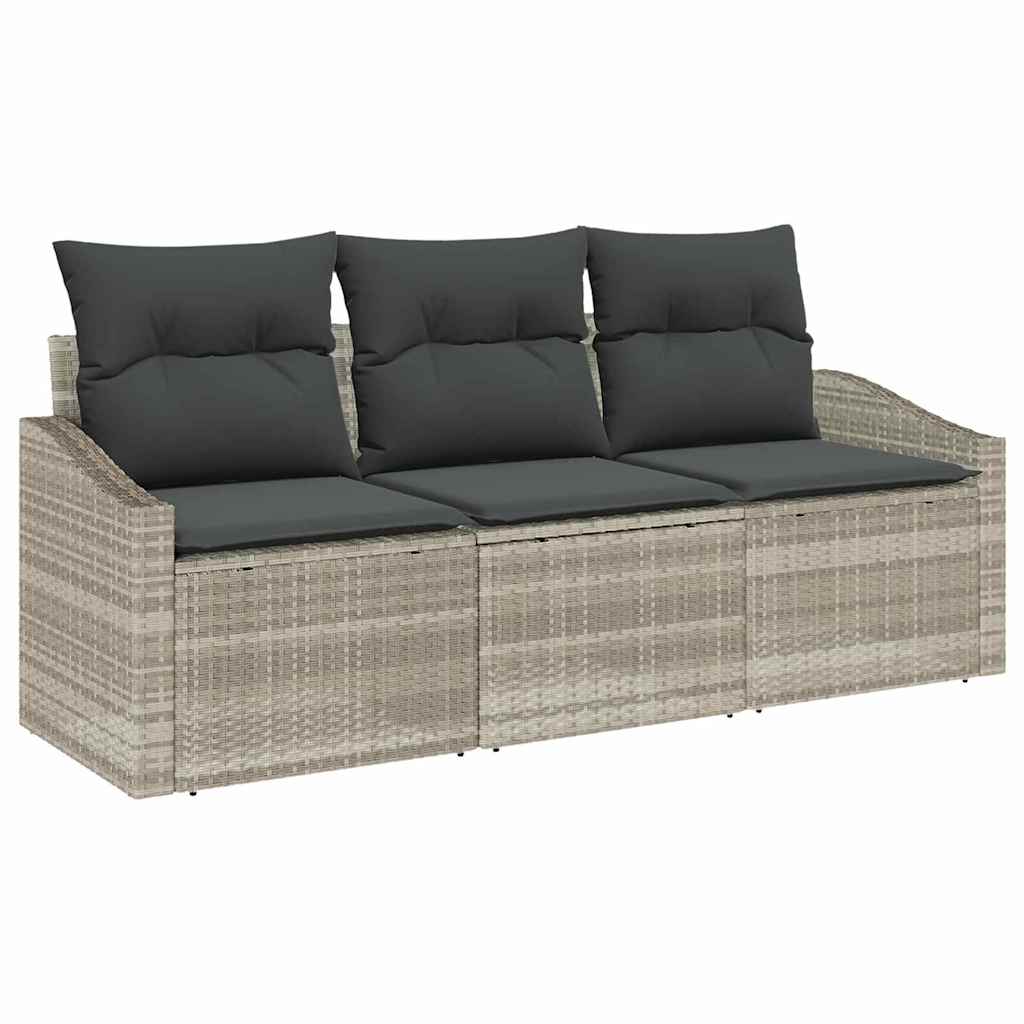 Set sofe s jastukom 3 pcs Svjetlosiva poliratan