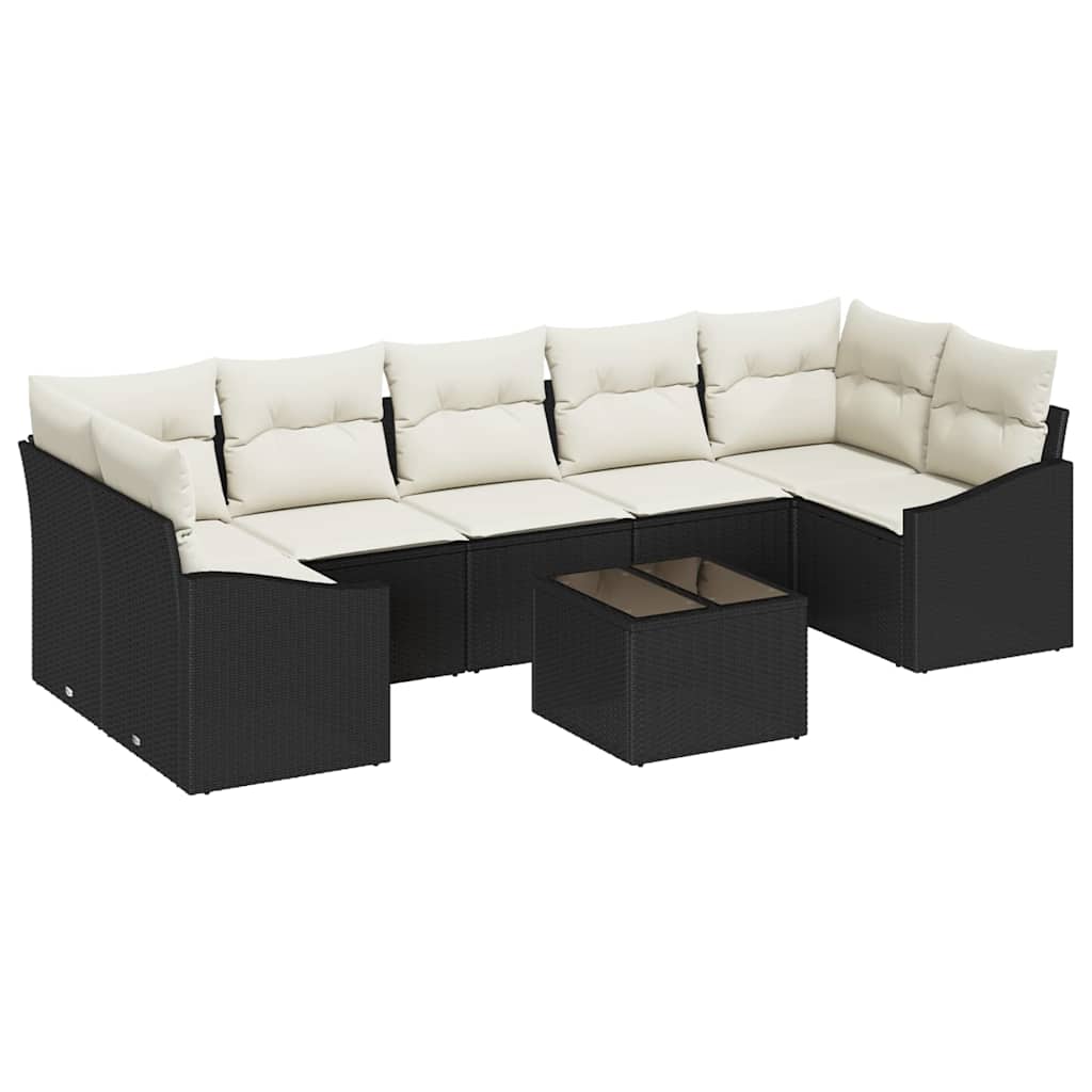Set sofe s jastukom Crna i Krema 55 x 55 x 37 cm poliratan