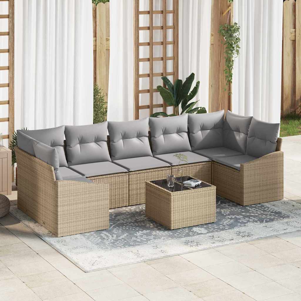 Set sofe Bež i svijetlo siva 55 x 55 x 37 cm poliratan