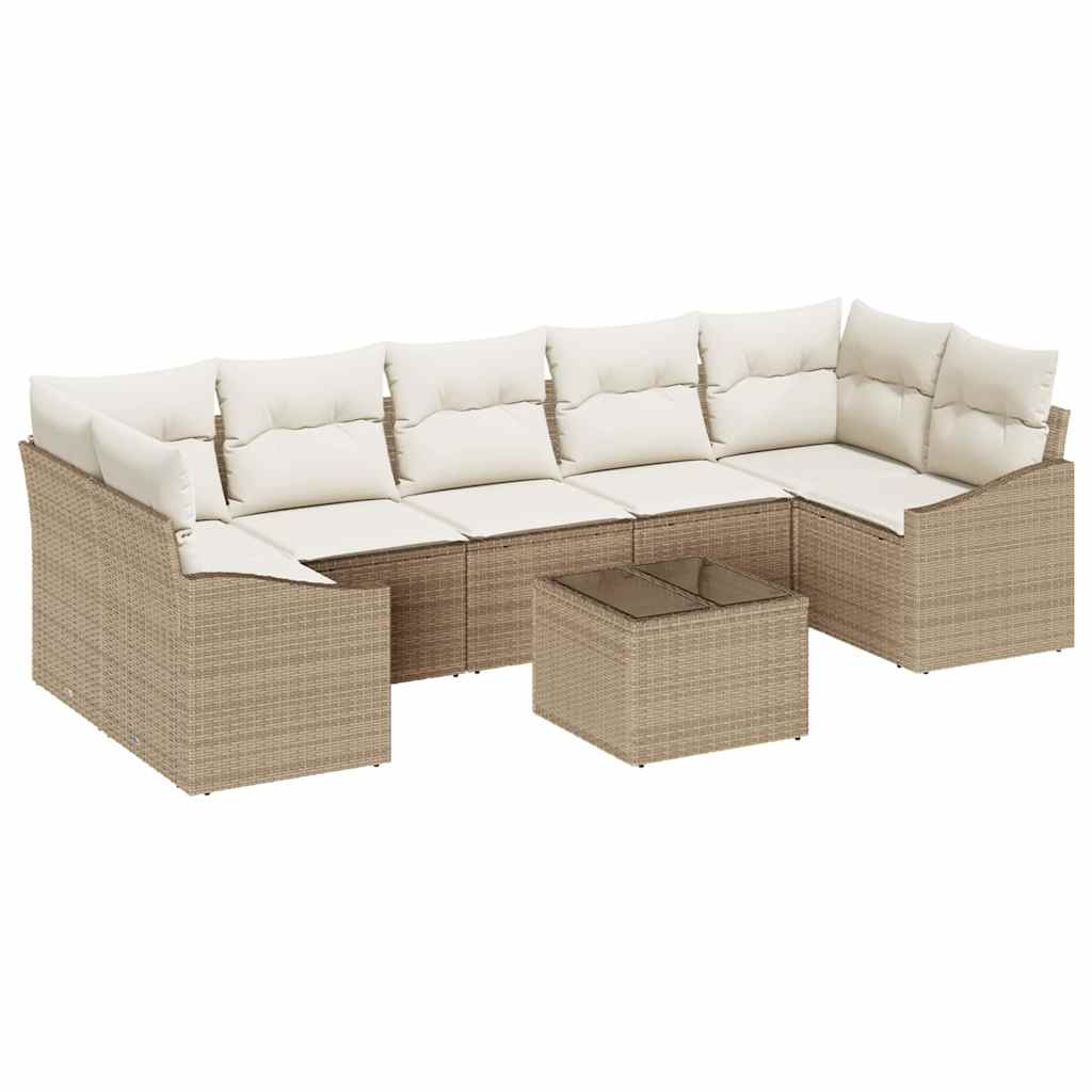 Set sofe s jastukom Bež i krema 55 x 55 x 37 cm poliratan
