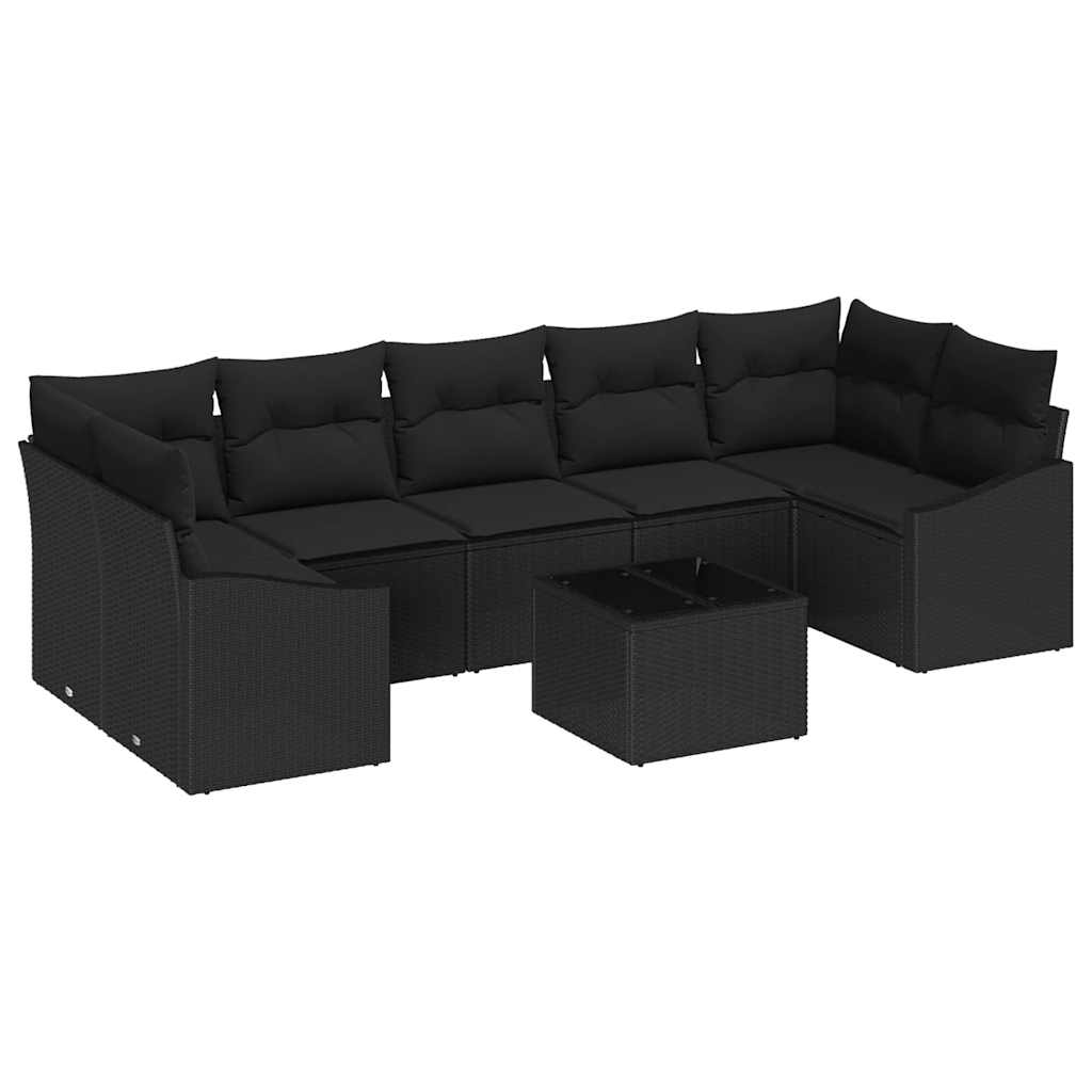 Set sofe s jastukom s jastukom Crna 55 x 55 x 37 cm poliratan