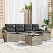 Set sofe s jastukom 6 pcs Svjetlosiva poliratan