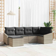 Set sofe s jastukom 6 pcs Svjetlosiva poliratan