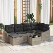 Set sofe s jastukom 7 pcs Svjetlosiva poliratan