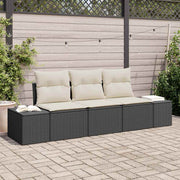 Set sofe 3 kom. Crna poliratan 239 x 62 x 85 cm