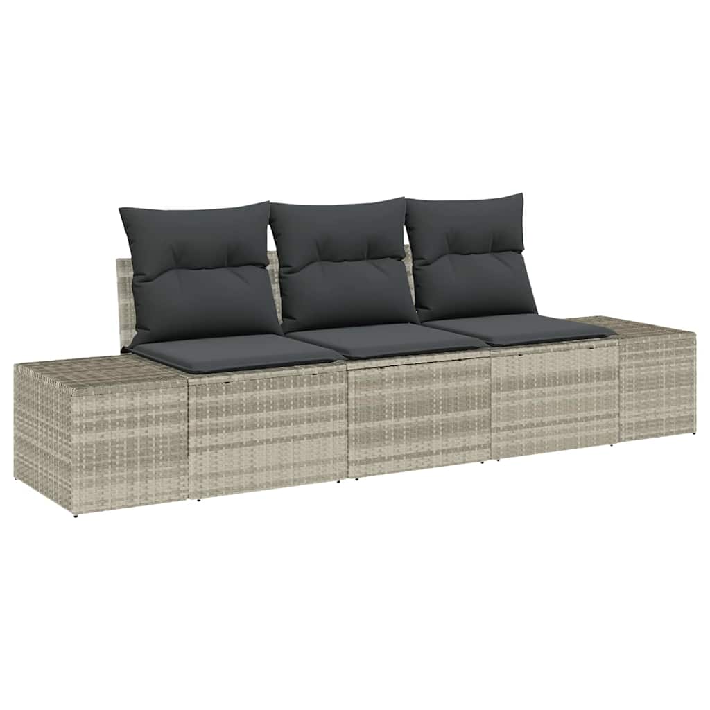 Set sofe s jastukom 3 pcs Svjetlosiva poliratan