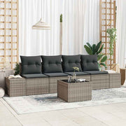 Set sofe s jastukom s jastukom 5 pcs Siva poliratan