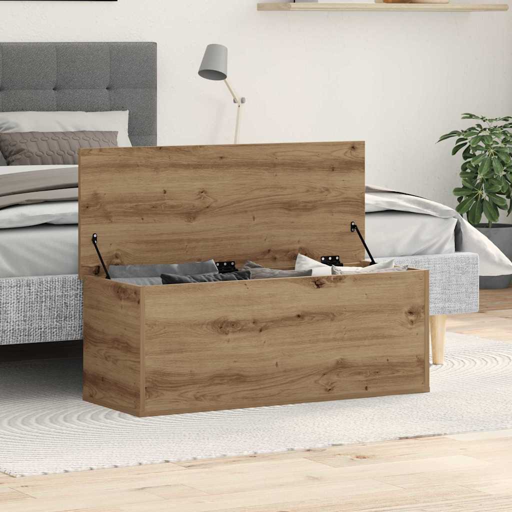 Kutija za spremanje s pohranom Umjetnički hrast 90 x 35 x 35 cm