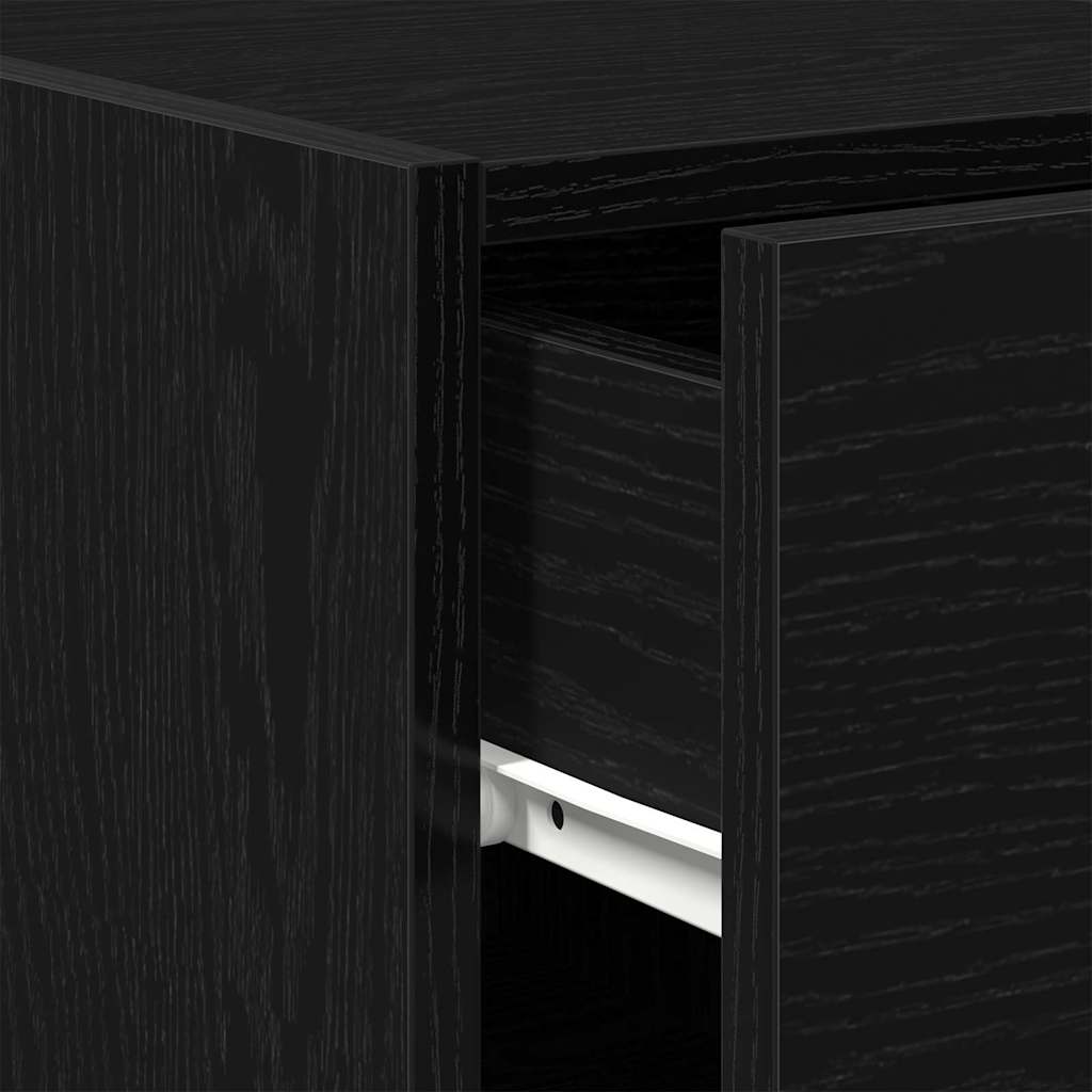 Kreveta s ladicama Crni hrast 30 x 42,5 x 93 cm