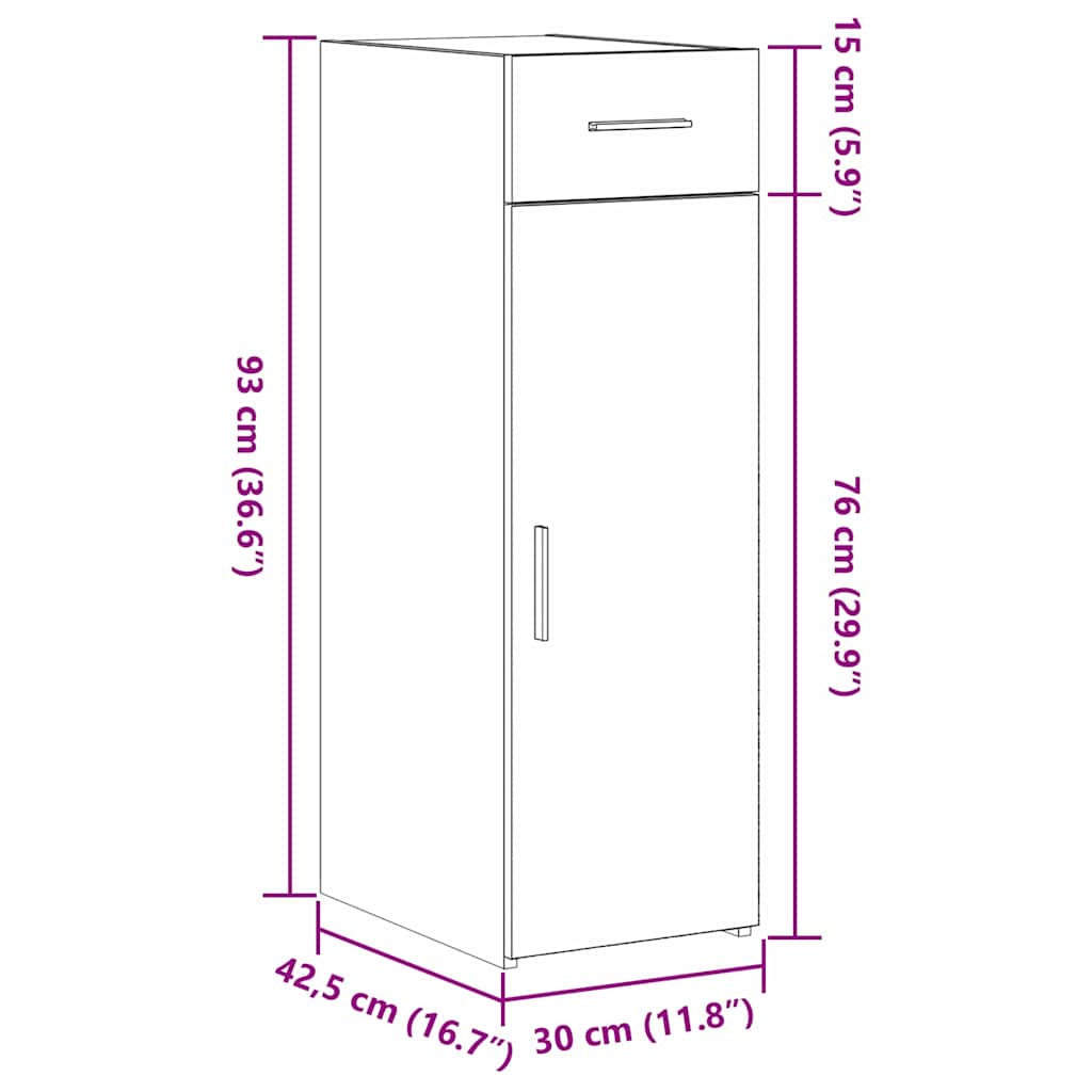 Kreveta s ladicama Crni hrast 30 x 42,5 x 93 cm
