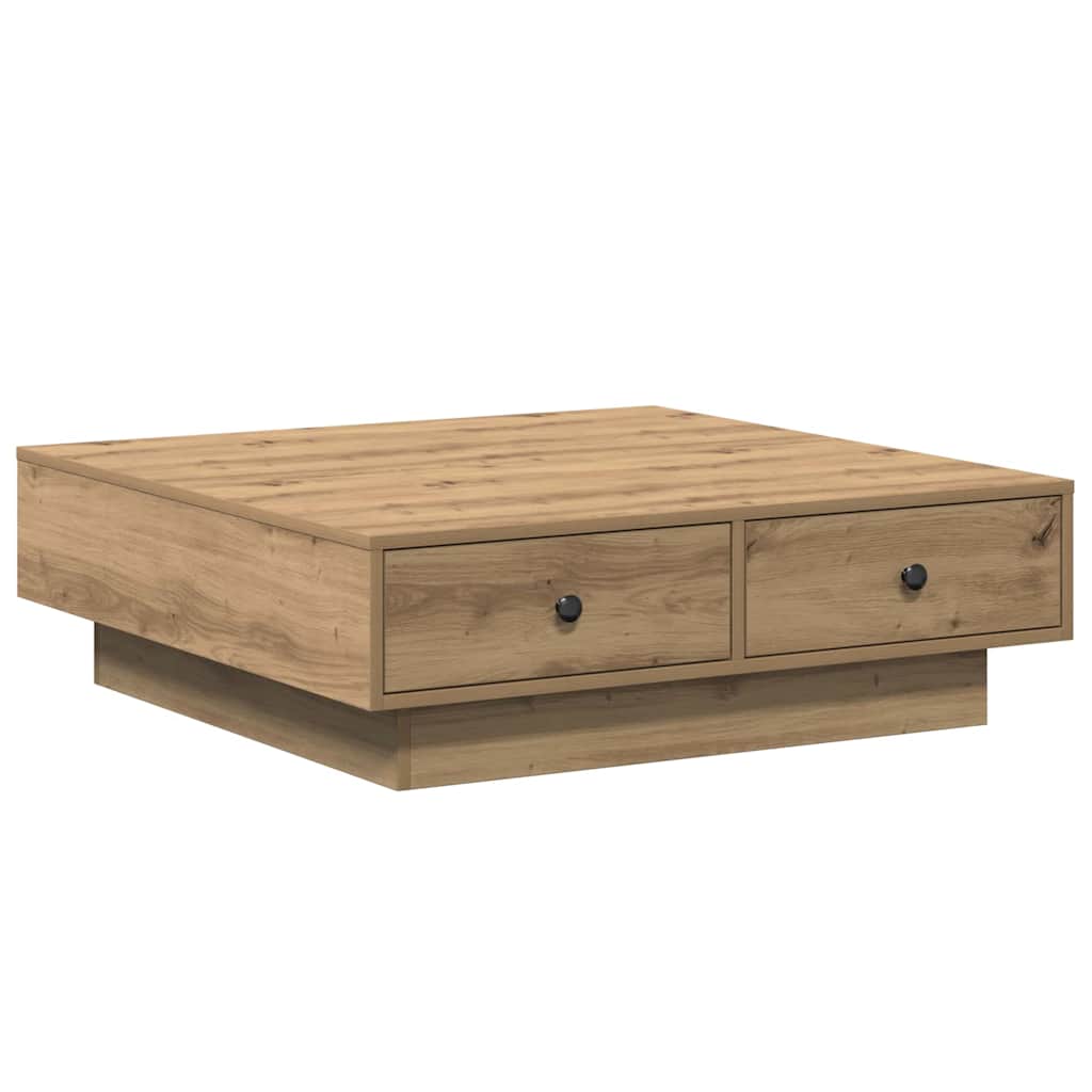 Kava Stol Umjetnički hrast 90 x 90 x 28 cm Konstruirano drvo