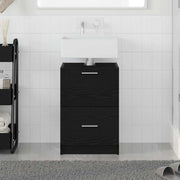 Kupaonski ormar Crni hrast 40 x 37 x 59 cm Konstruirano drvo