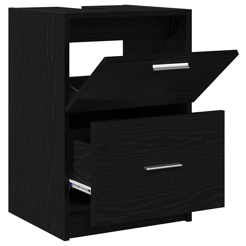 Kupaonski ormar Crni hrast 40 x 37 x 59 cm Konstruirano drvo