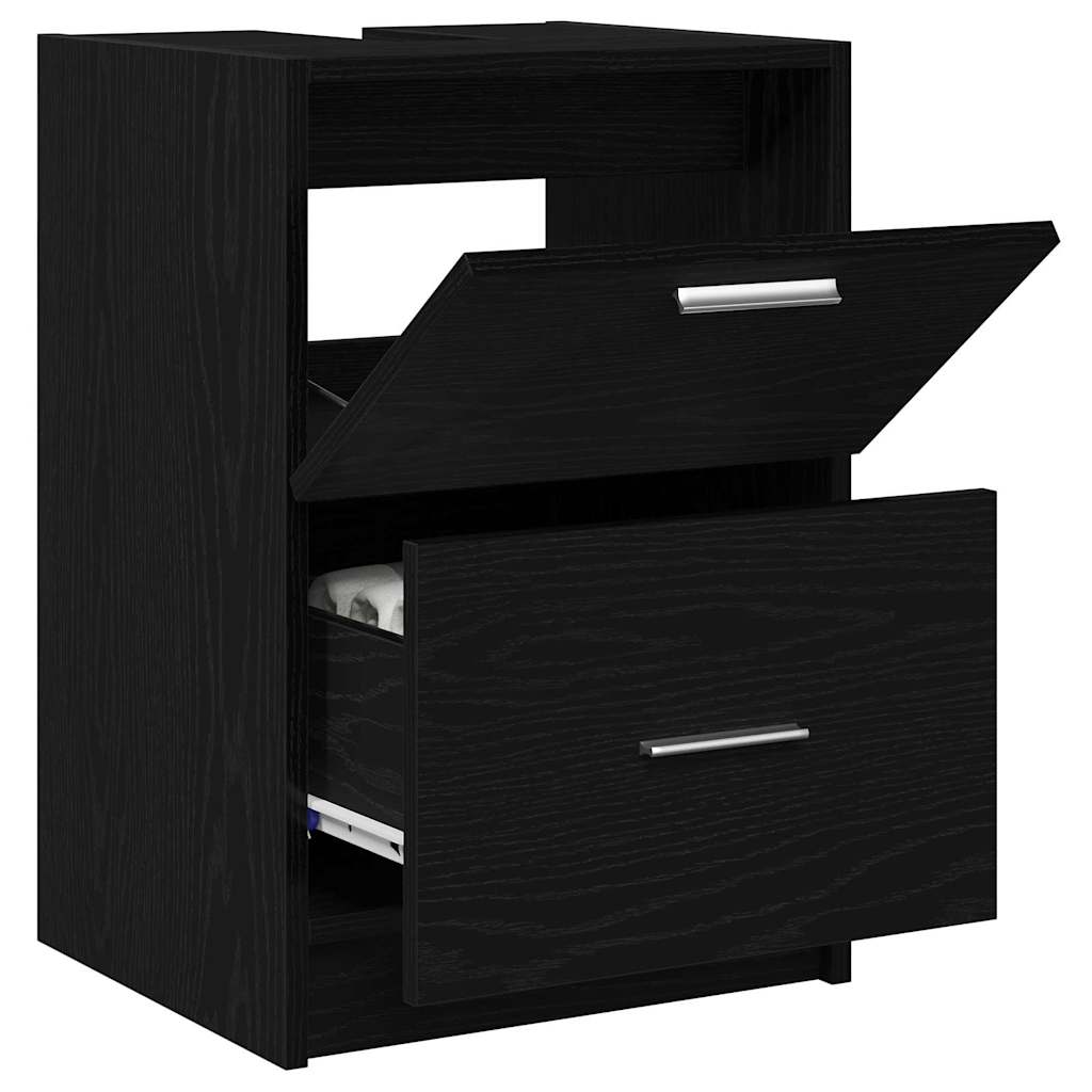 Kupaonski ormar Crni hrast 40 x 37 x 59 cm Konstruirano drvo