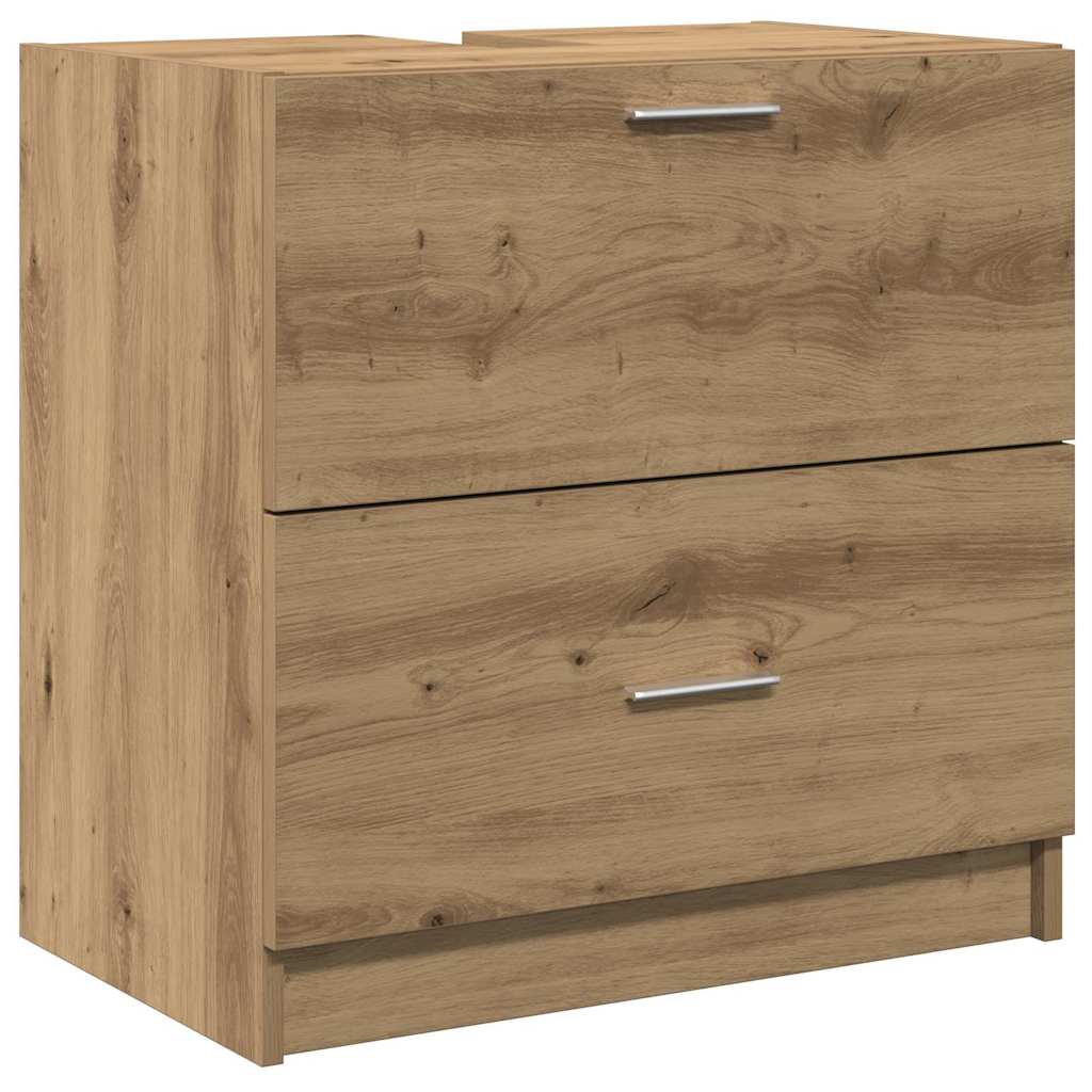 Kupaonski ormar s ladicama Umjetnički hrast 59 x 37 x 59 cm