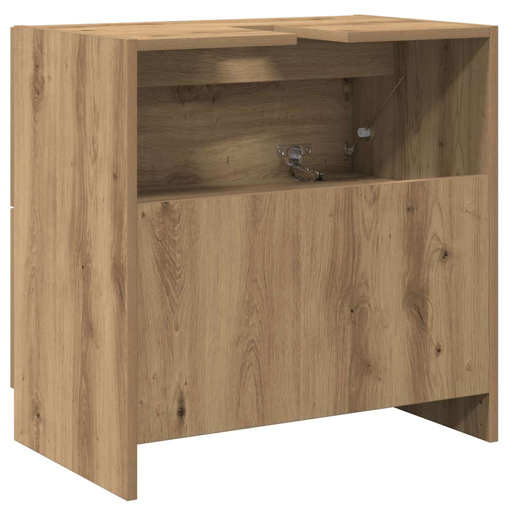 Kupaonski ormar s ladicama Umjetnički hrast 59 x 37 x 59 cm