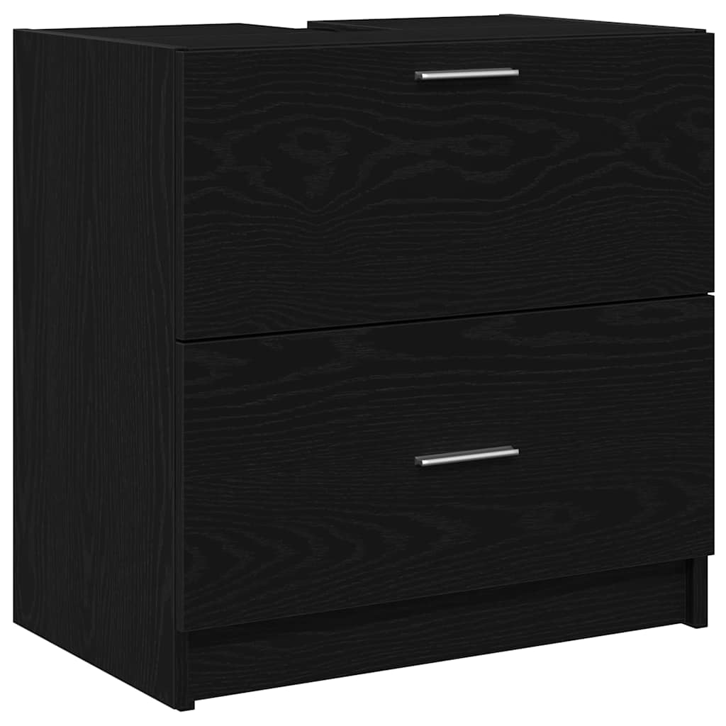 Kupaonski ormar Crni hrast 59 x 37 x 59 cm Konstruirano drvo