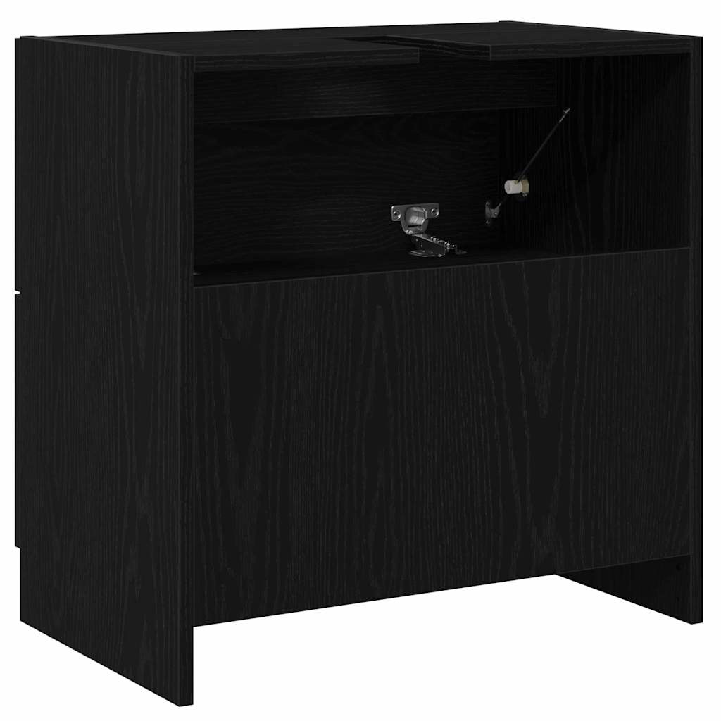 Kupaonski ormar Crni hrast 59 x 37 x 59 cm Konstruirano drvo
