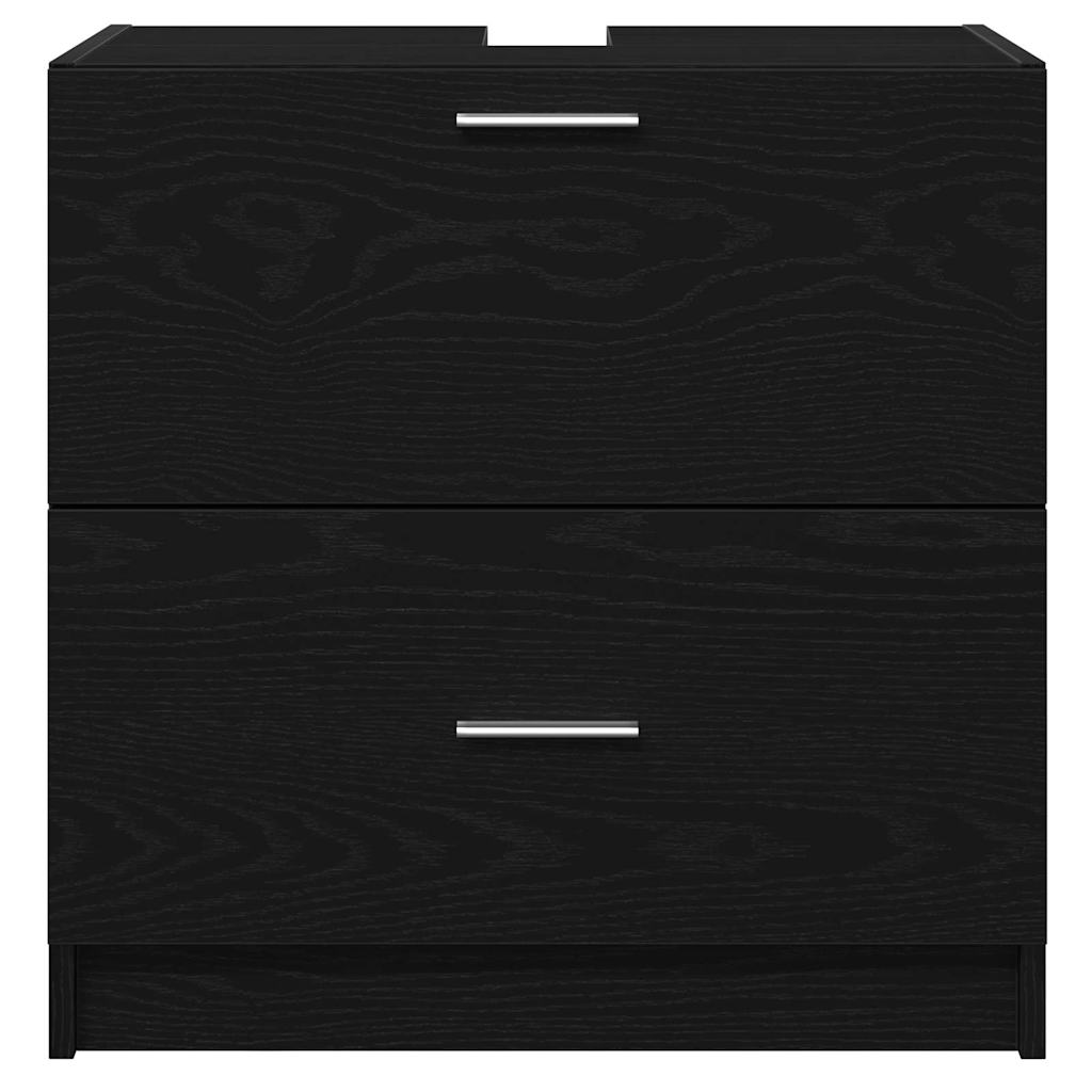 Kupaonski ormar Crni hrast 59 x 37 x 59 cm Konstruirano drvo