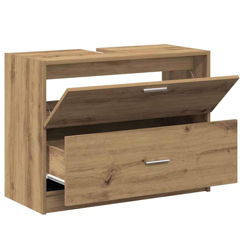 Kupaonski ormar s ladicama Umjetnički hrast 78 x 37 x 59 cm