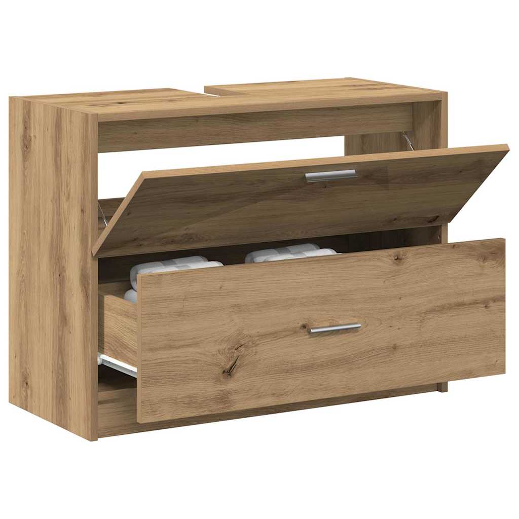 Kupaonski ormar s ladicama Umjetnički hrast 78 x 37 x 59 cm