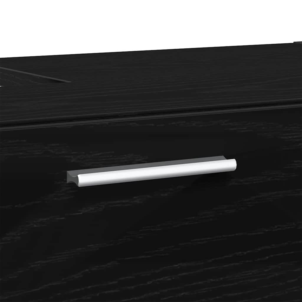 Kupaonski ormar Crni hrast 78 x 37 x 59 cm Konstruirano drvo