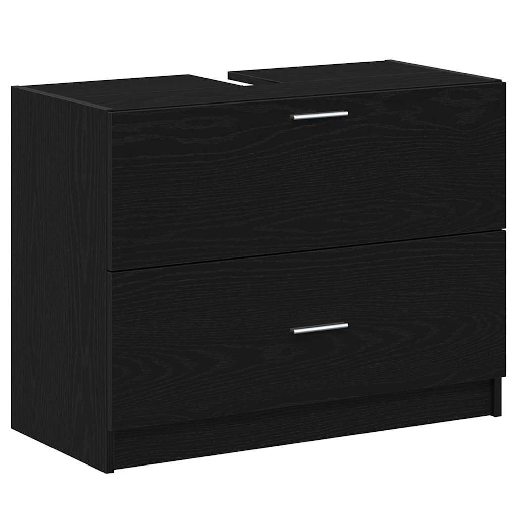 Kupaonski ormar Crni hrast 78 x 37 x 59 cm Konstruirano drvo