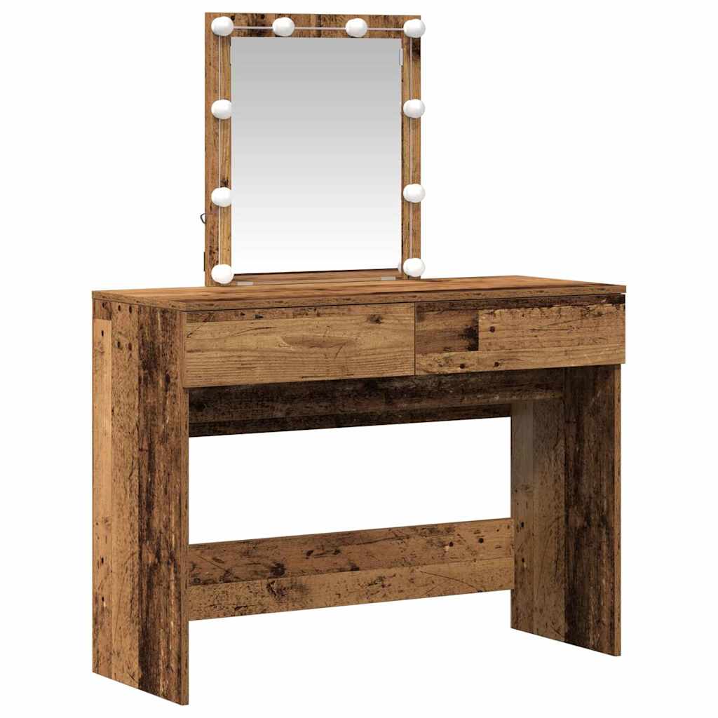 Toaletni stol Staro drvo 100 x 40 x 130 cm Konstruirano drvo