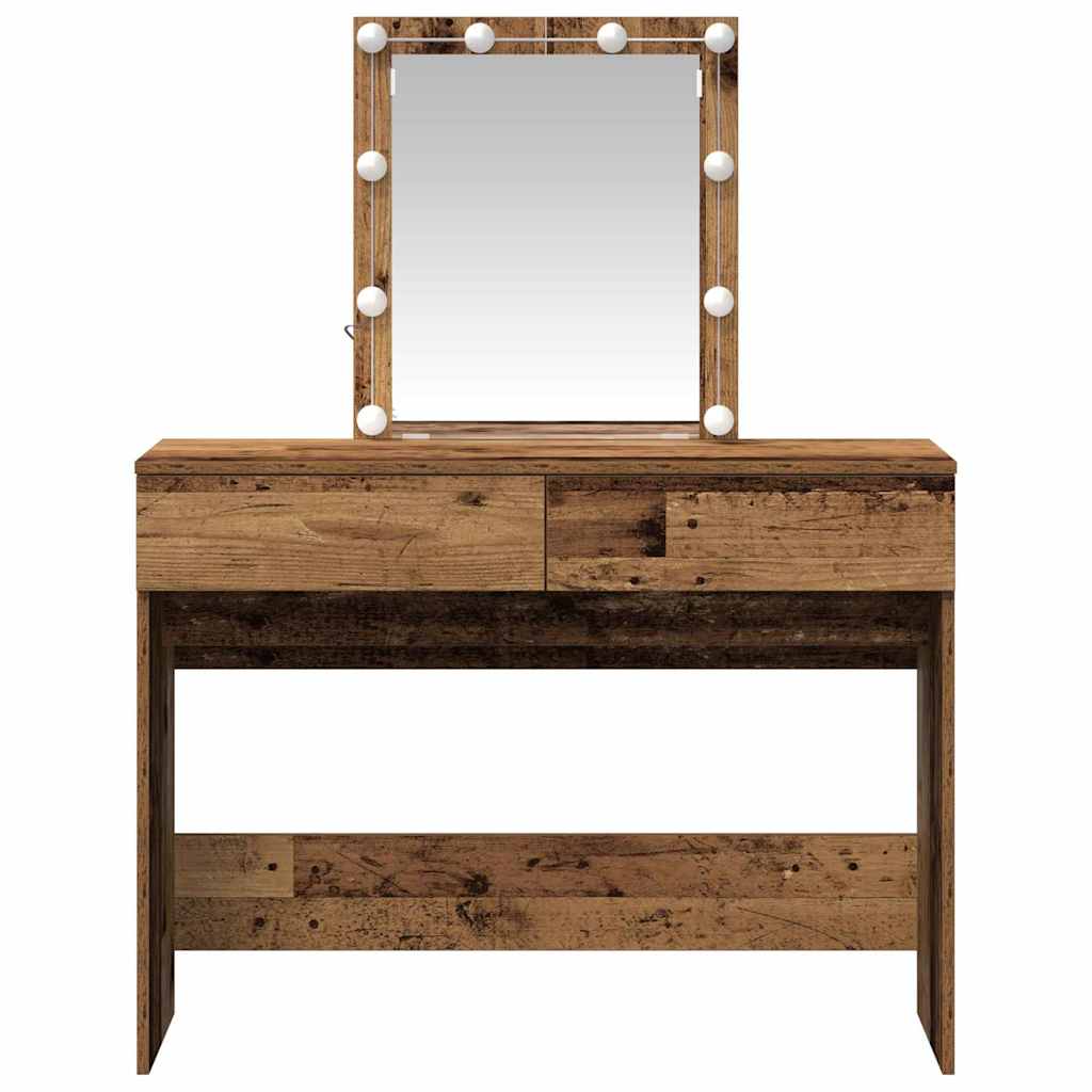 Toaletni stol Staro drvo 100 x 40 x 130 cm Konstruirano drvo