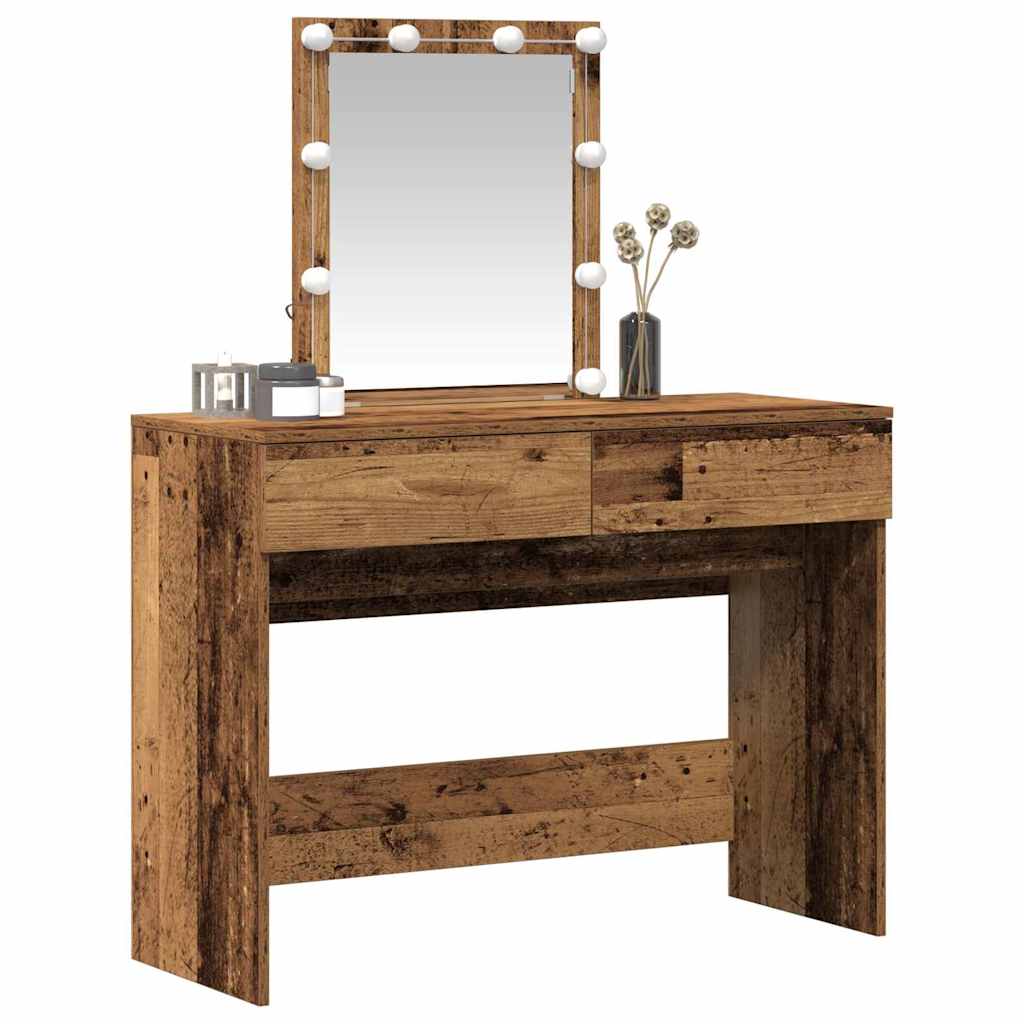 Toaletni stol Staro drvo 100 x 40 x 130 cm Konstruirano drvo